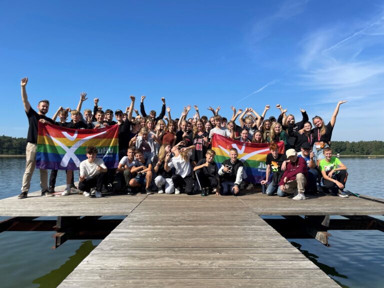 Gruppenfoto der Jungen Humanist*innen Nordbrandenburg